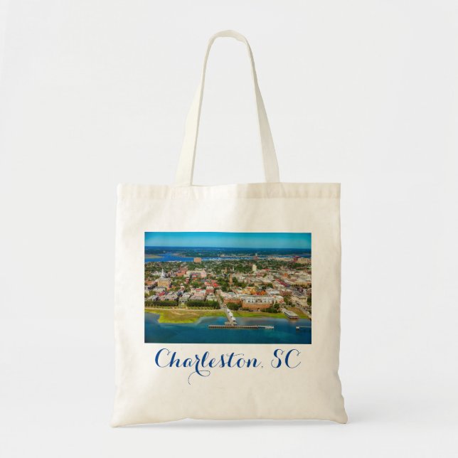 Tote Bag Charleston Caroline du Sud City Skyline Travel (Devant)