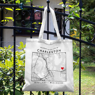 Tote Bag Charleston Love Locator   Accueil du Mariage de ca