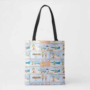 Tote Bag Charlie Brown & Glace Sally À La Plage