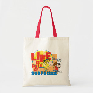 Tote Bag Charlie Brown & Lucy - La vie est pleine de surpri