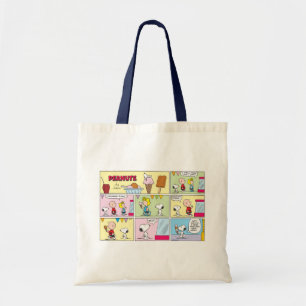 Tote Bag Charlie Brown, Snoopy & Sally   Crème glacée
