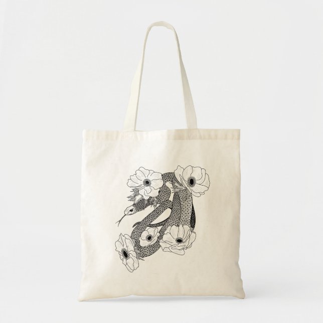 Tote Bag Charlie le serpent (Devant)