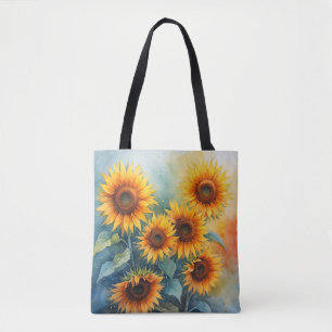 Tote Bag Charme de tournesol rustique Fourre-tout