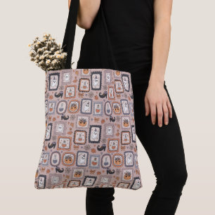 Tote Bag Charmes encadrés - Un Keepsaké Halloween Vintage