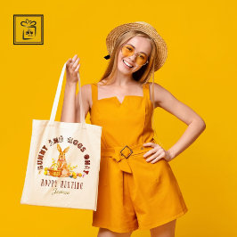 Tote Bag Chasse au lapin et aux oeufs sur mesure seulement