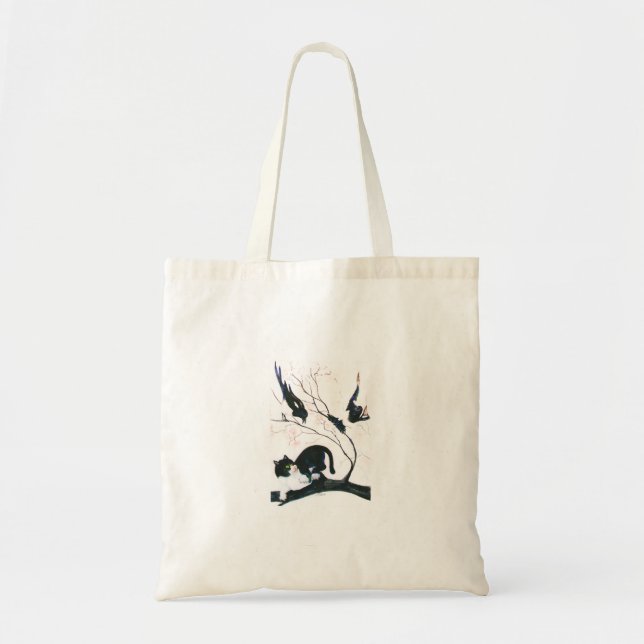 Tote Bag Chasse du chat (Devant)