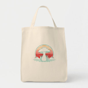 Tote Bag Chasseur De Champignons Retro 80S Style Fungi Myco