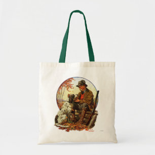 Tote Bag Chasseur et épagneul