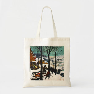 Tote Bag Chasseurs dans le paysage de neige Pieter Bruegel
