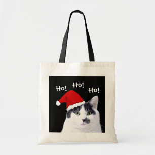 Tote Bag Chat à Santa Hat Noël
