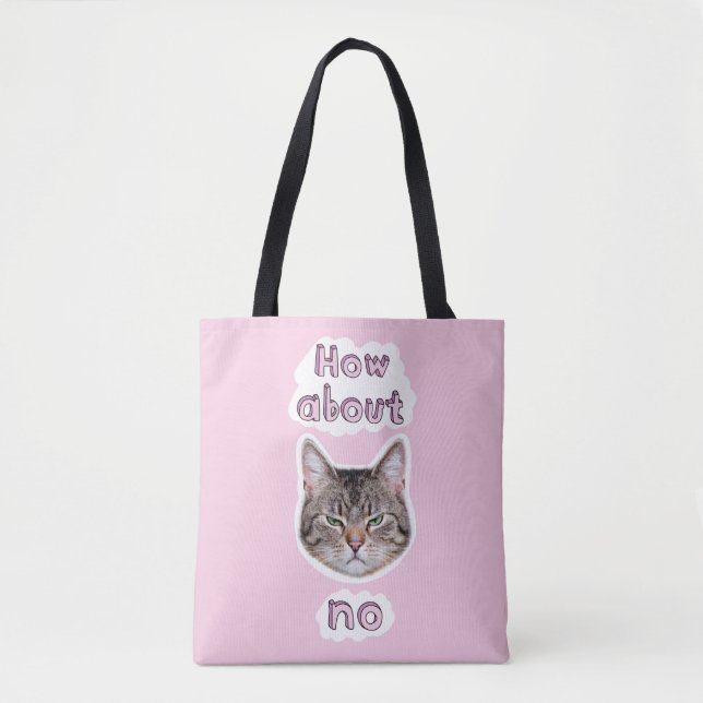 Tote Bag Chat agacé (Devant)