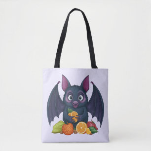 Tote Bag Chat aux fruits