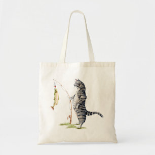 Tote Bag Chat avec poisson