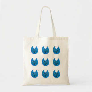 Tote Bag chat bleu