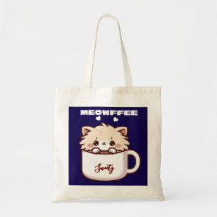 Tote Bag Chat Café Mignon Café Personnalisé