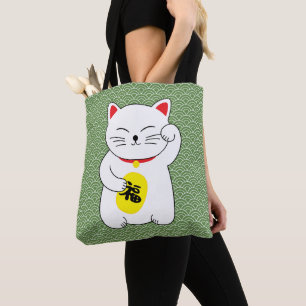 Tote Bag Chat chanceux de Maneki Neko