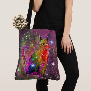 Tote Bag Chat cosmique Zeta