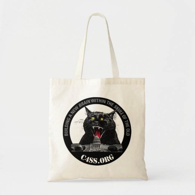Tote Bag Chat de C4SS Lazer pour porter votre substance (Devant)