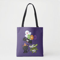 Chat de Cute Halloween, bat, mummy et ghost