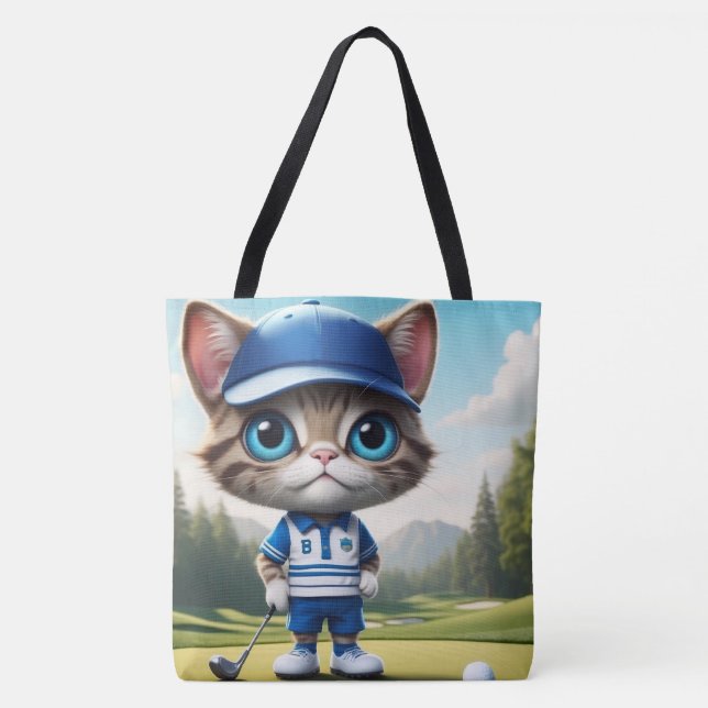 Tote Bag Chat de golf (Devant)