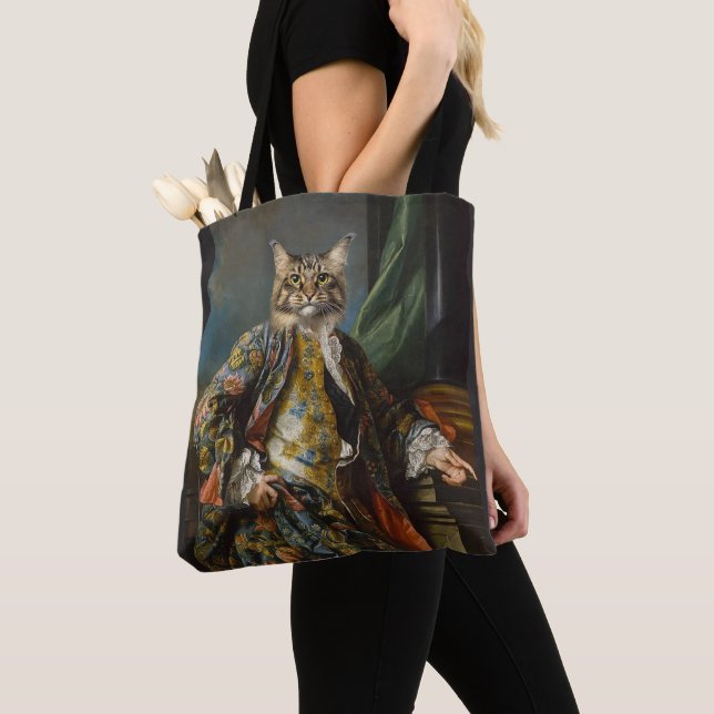 TOTE BAG CHAT DE RENAISSANCE SHOULDER FOURRE-TOUT (De près)