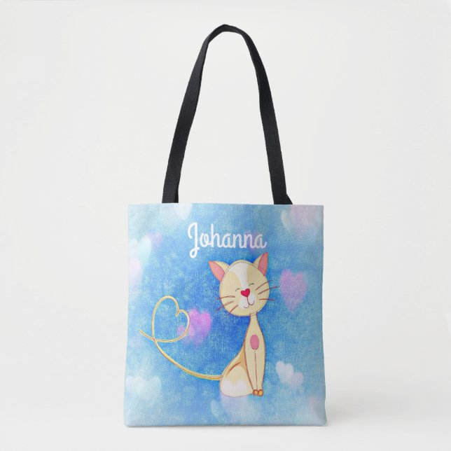 Tote Bag Chat de rêve (Devant)