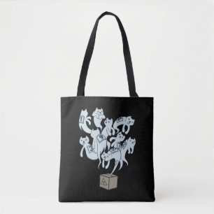 Tote Bag Chat de Schrödinger les 9 vies