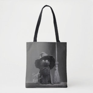Tote Bag Chat de sorcière simplement magique