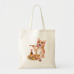 Tote Bag Chat de sushi