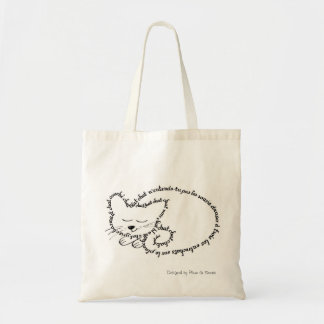 Tote Bag Chat dormant, chat charmant