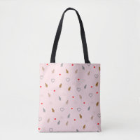 Chat girly mignon et coeur motif rose pastel