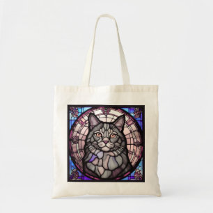 Tote Bag Chat gris 