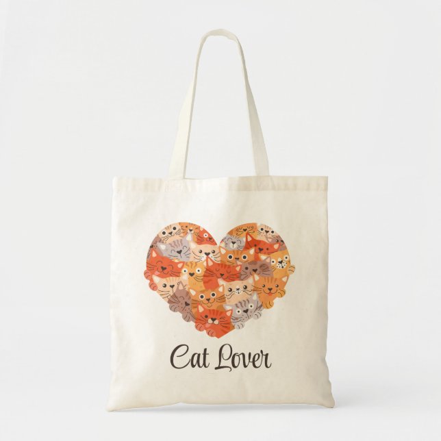 Tote Bag Chat Love (Devant)