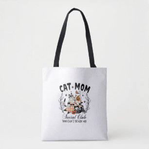 Tote Bag Chat Maman Social Club Ghost Chat Halloween Gothiq
