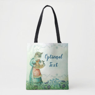 Tote Bag Chat maman vintage avec chatons