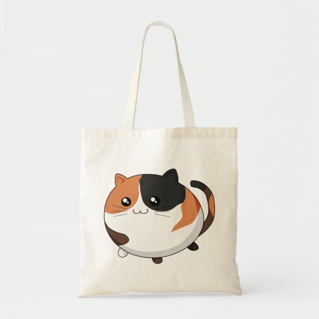 Tote Bag Chat mignon de minou de calicot de Kawaii (Devant)