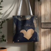 Chat noir au coeur d'or - Amour cosy du chat