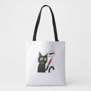 Tote Bag Chat noir Costume Halloween Witchcraft Spider Web