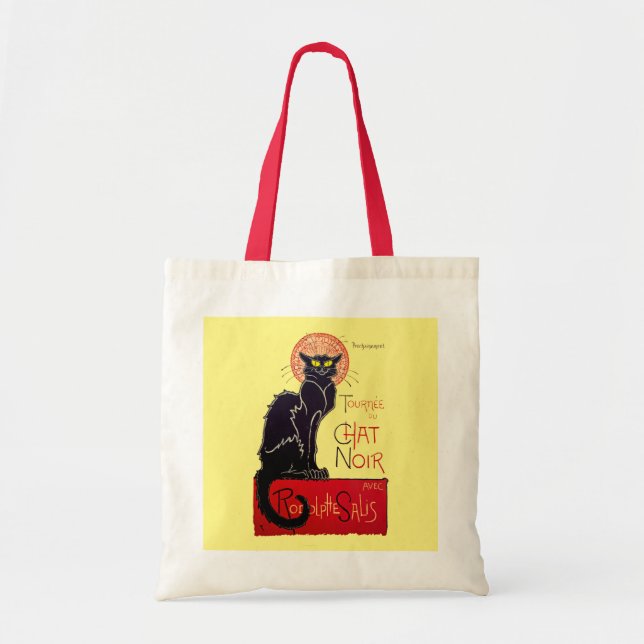 Tote Bag Chat noir de Nouveau d'art français de Tournee du (Devant)
