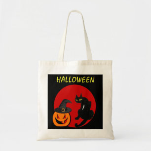 TOTE BAG CHAT NOIR HALLOWEEN PARTY