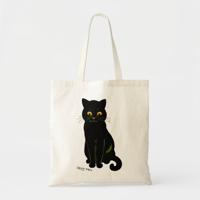 Tote Bag Chat noir, Louis Wain (Devant)