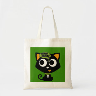 Tote Bag Chat noir Mmm Candy Halloween