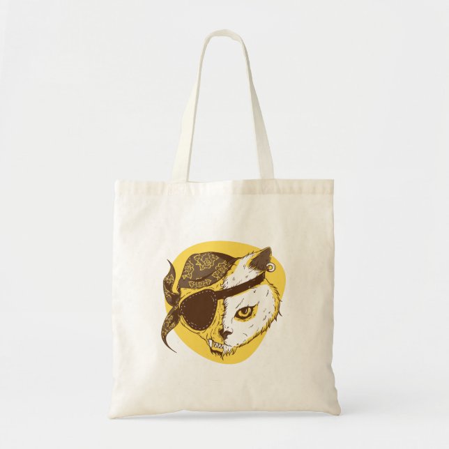 Tote Bag Chat pirate (Devant)