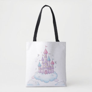 Tote Bag Château de fée flottant – Fantaisie enfantine