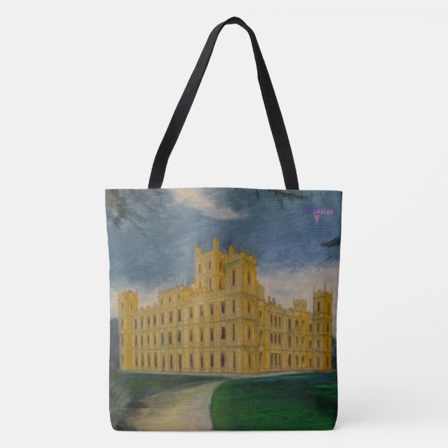 Tote Bag Château de Highclere - abbaye de Downton (Devant)