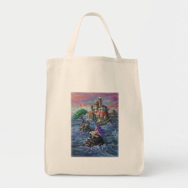 Tote Bag Château de Mermaid (Devant)