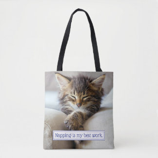 Tote Bag Chaton dormant