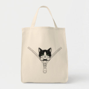 Tote Bag Chaton drôle coup d'œil