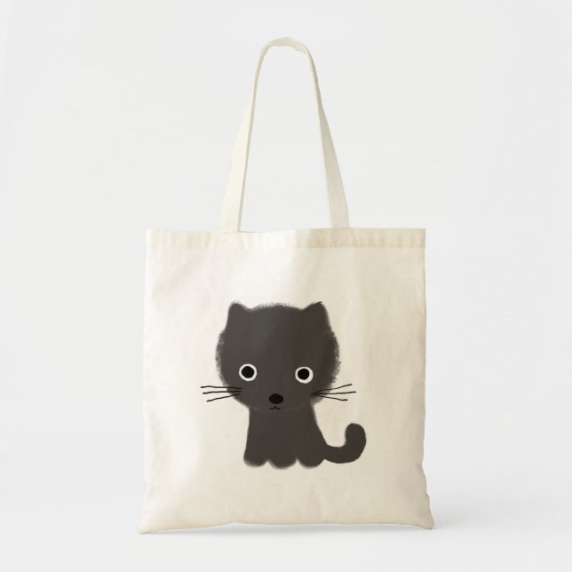Tote Bag Chaton gris (Devant)