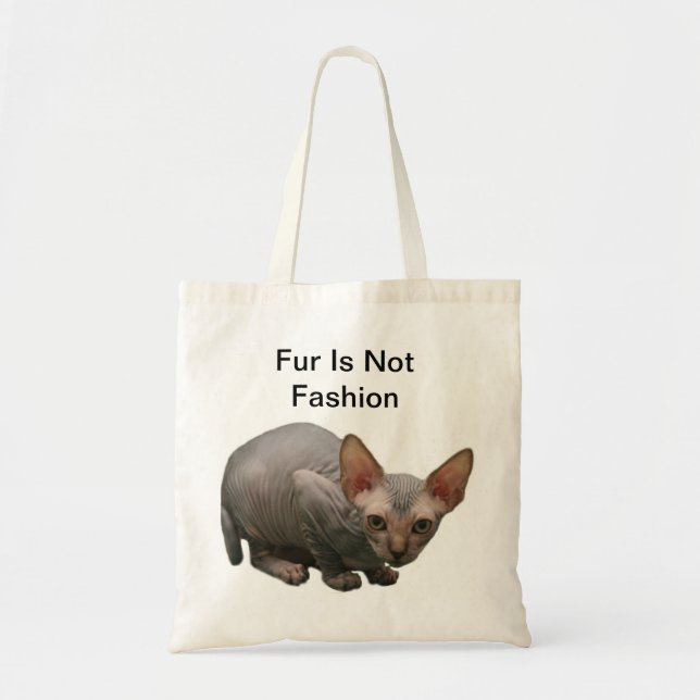 Tote Bag Chaton mignon de sphynx (Devant)